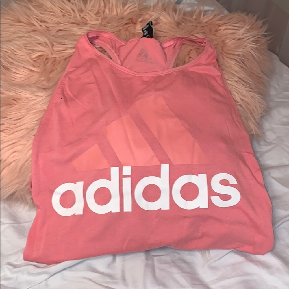 Pink Adidas tank top